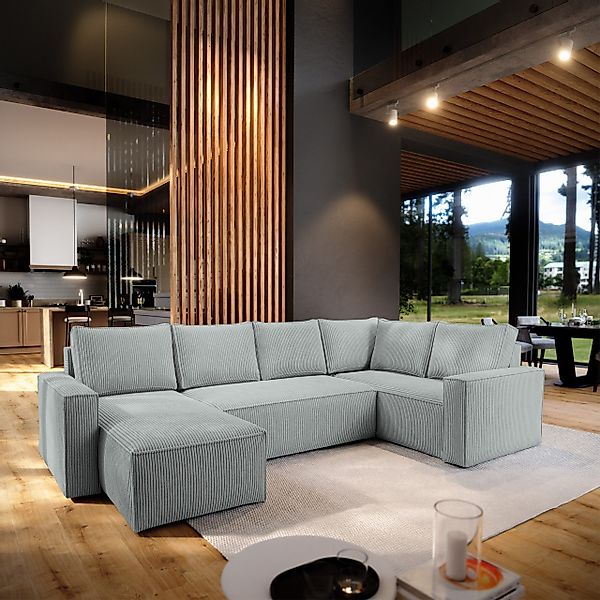 Masseno Ecksofa NORENA mit Schlaffunktion U-Form, günstig online kaufen