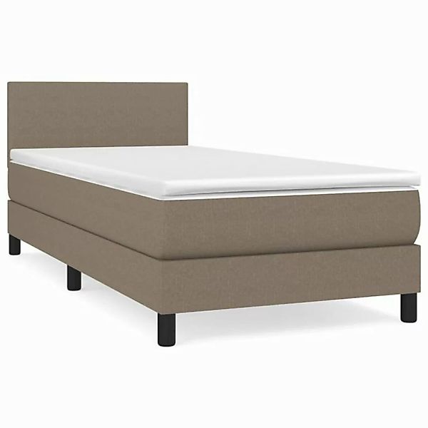 vidaXL Boxspringbett Boxspringbett mit Matratze Blau 100x200 cm Stoff Bett günstig online kaufen