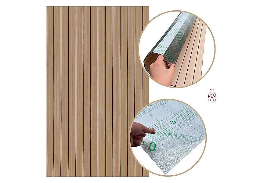 IKHEMalarka Wandpaneel Lamellen Selbstklebend 100x60 cm – PVC + PE-Schaum, günstig online kaufen