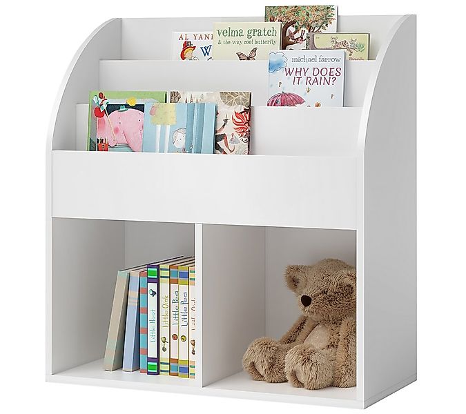 Bellabino Kinderregal Koro mit offenen Fächern, weiß, Bücherregal, Spielzeu günstig online kaufen