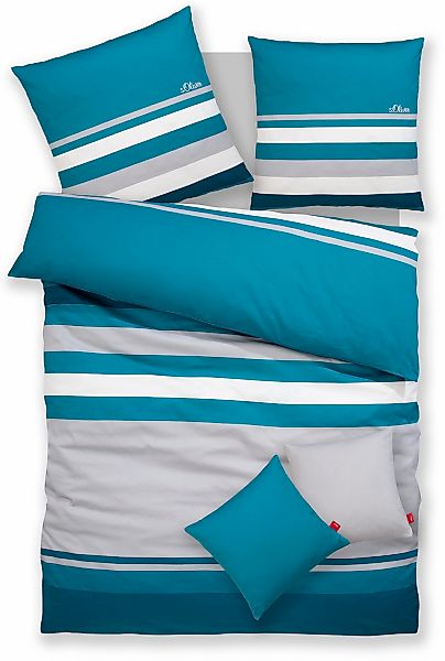 s.Oliver Bettwäsche "Fenja in Gr. 135x200 oder 155x220 cm" 2 Stk. tlg. gest günstig online kaufen