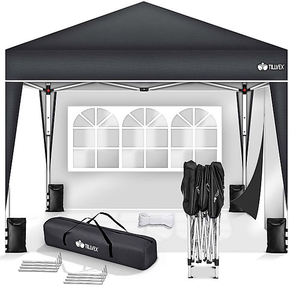 tillvex Faltpavillon tillvex® Pavillon 3x3m Wasserdicht günstig online kaufen