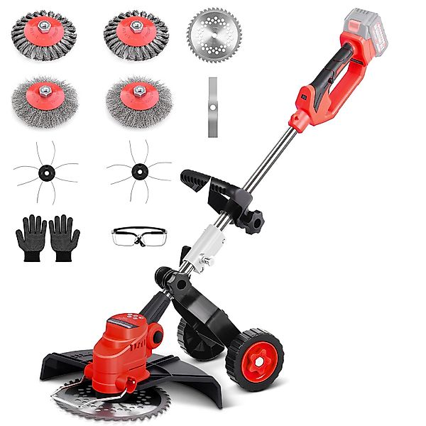 XERSEK Elektro-Rasentrimmer Akku Rasentrimmer 5-in-1 Freischneider günstig online kaufen