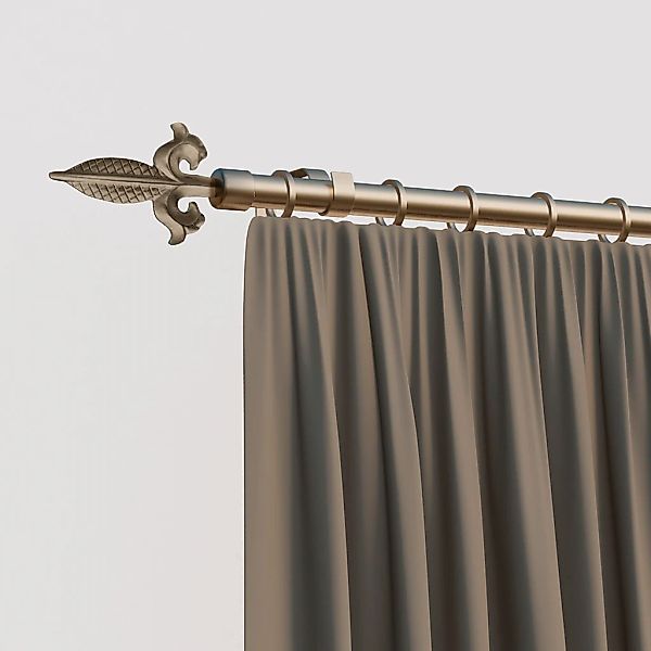 indeko Gardinenstange "Genua" Ø 16 mm 1 läufig-läufig Wunschmaßlänge günstig online kaufen