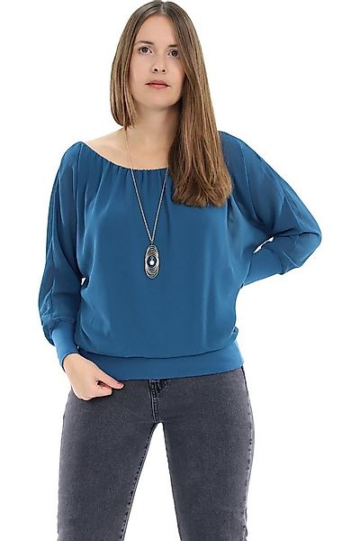 malito more than fashion Chiffonbluse malito Damen Bluse mit passender Kett günstig online kaufen