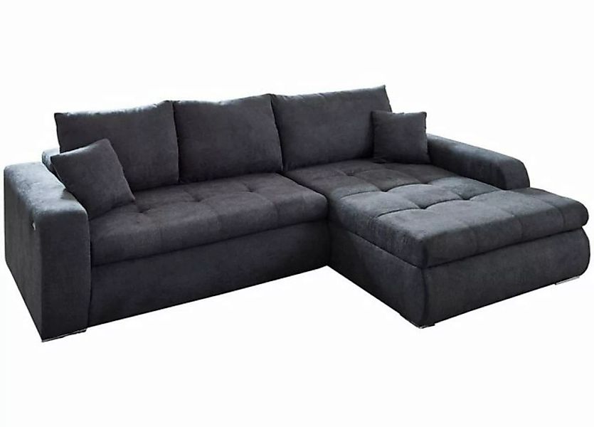 Iwaniccy Sofa FANCY, Grau, Stoffbezug, 272 x 89 x 196 cm, elektrische Sitzt günstig online kaufen
