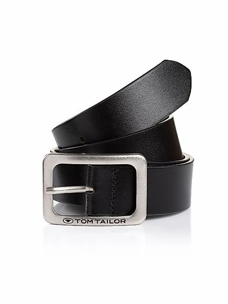 TOM TAILOR Ledergürtel "TTEVE", 4 cm breiter Damen Ledergürtel, kalssiches günstig online kaufen