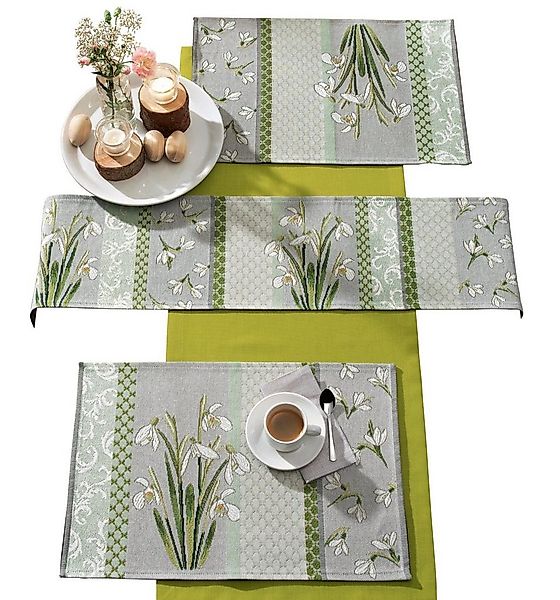 sander table + home Tischdecke Tischband "Snowdrops", Gobelin Blumen günstig online kaufen