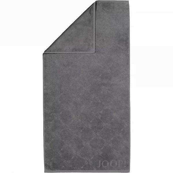 JOOP Uni Cornflower 1670 - Farbe: anthrazit - 774 - Handtuch 50x100 cm günstig online kaufen