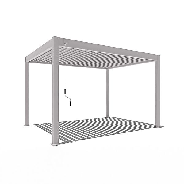 Weide Classic Alu-Stahl Pavillon 3 x 4 M Ivory Sand Pergola Freistehend günstig online kaufen