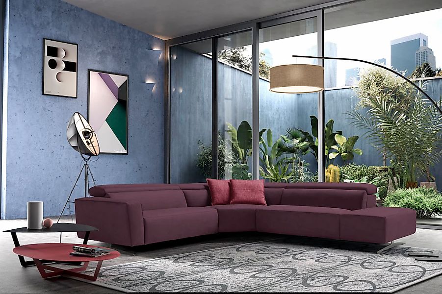 Egoitaliano Ecksofa "Stefanie-e, Designsofa der Extraklasse, bequem mit hoh günstig online kaufen