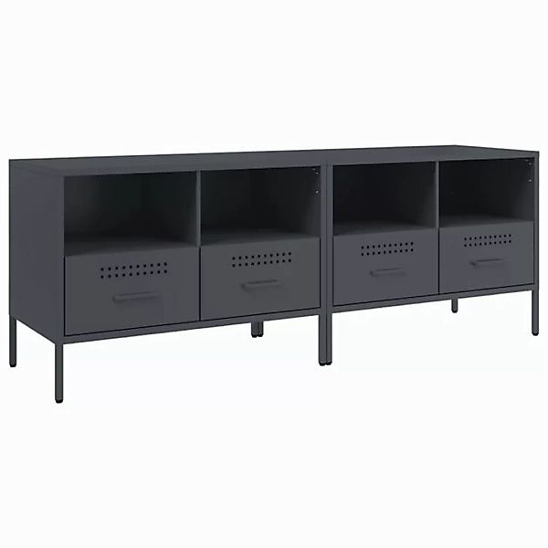 vidaXL TV-Schrank TV-Schränke 2 Stk. Anthrazit 68x39x50,5 cm Stahl günstig online kaufen