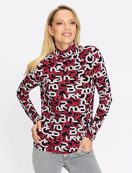 heine Rollkragenshirt "Druck-Shirt" 1 Stk. günstig online kaufen