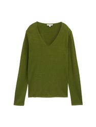 TOM TAILOR Sweatshirt sweater basic v-neck günstig online kaufen