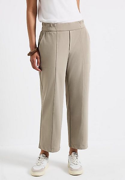 STREET ONE Bügelfaltenhose mit Elastikbund günstig online kaufen