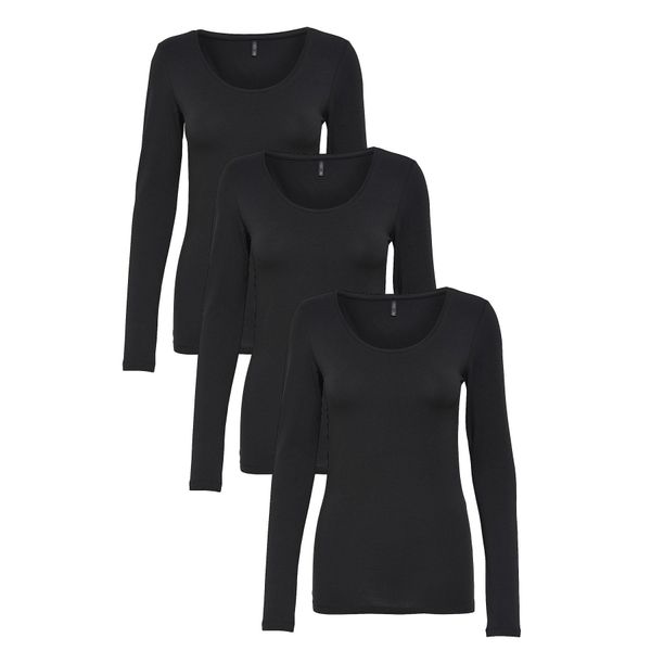 ONLY Langarmshirt ONLY 3er Pack Damen günstig online kaufen