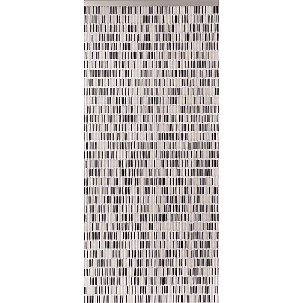 Dekorationsvorhang Tube Schwarz-Grau-Beige 90 cm x 200 cm günstig online kaufen