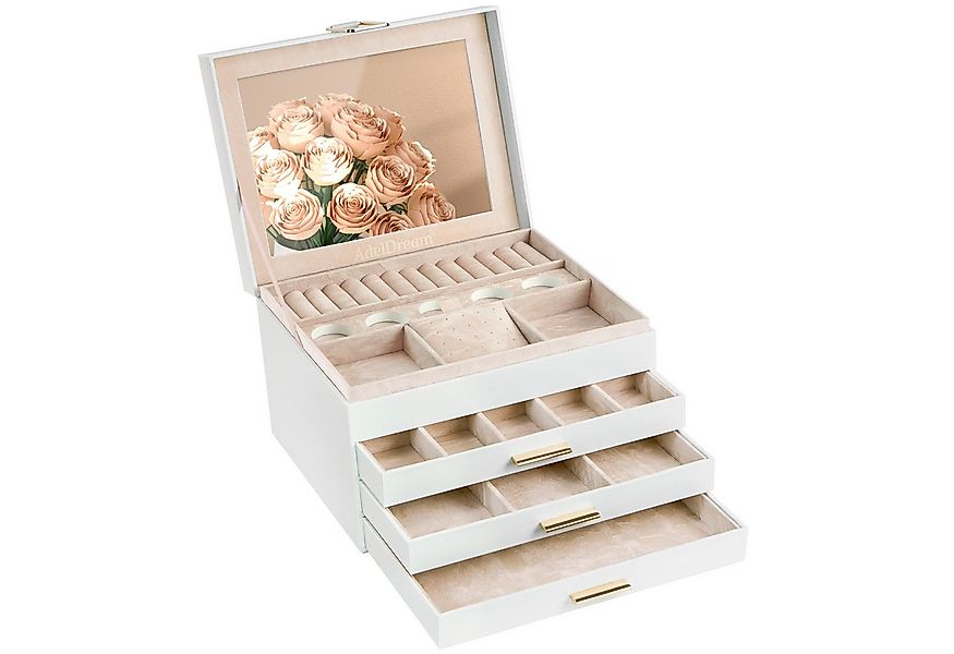 AdelDream(BTWX8GZZ) Schmuckkassette Schmuckkasten mit 4 Ebenen günstig online kaufen