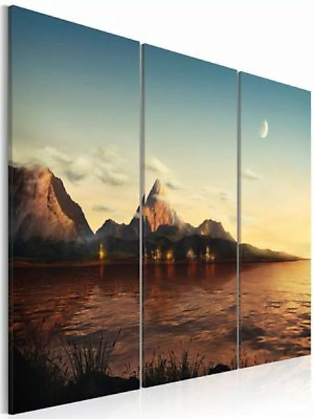 artgeist Wandbild Warm Abend in den Bergen mehrfarbig Gr. 60 x 40 günstig online kaufen