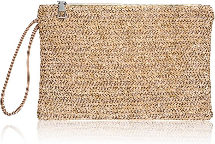 Stelby Strandtasche Boho Strohtasche mit Reißverschluss – Sommer Damenhandt günstig online kaufen