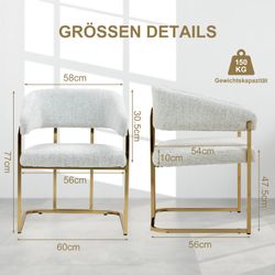 BRTHORY Relaxsessel Loungesessel Ohrensessel mit Metallbeinen günstig online kaufen