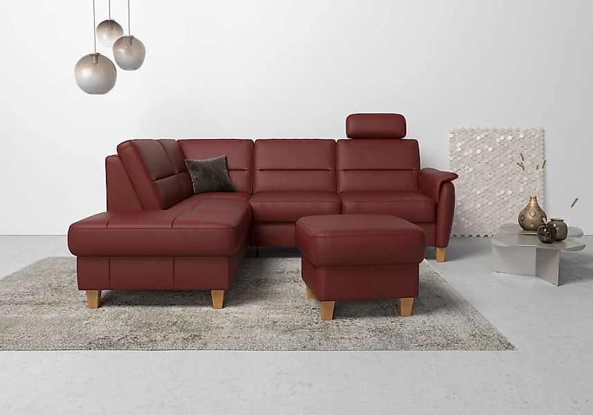 Home affaire Ecksofa "Palmera L-Form, B: 236 cm" optional Bettfunktion & Be günstig online kaufen