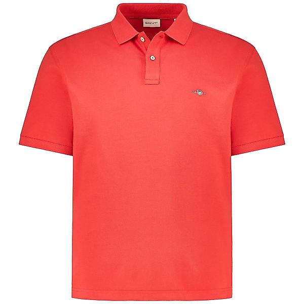 Gant Poloshirt aus Baumwoll-Piqué Farbe rot Größe: 4XL günstig online kaufen