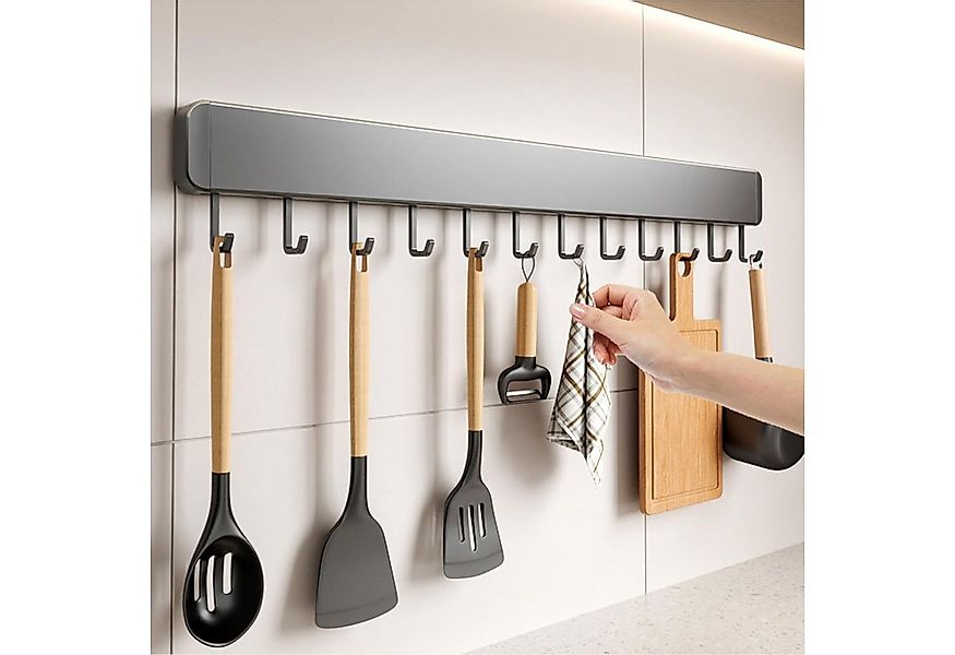 Mutig Hakenleiste 2 pc Hakenleiste 30/40/50cm,Küche Hängeleiste, 6/8/10 bew günstig online kaufen