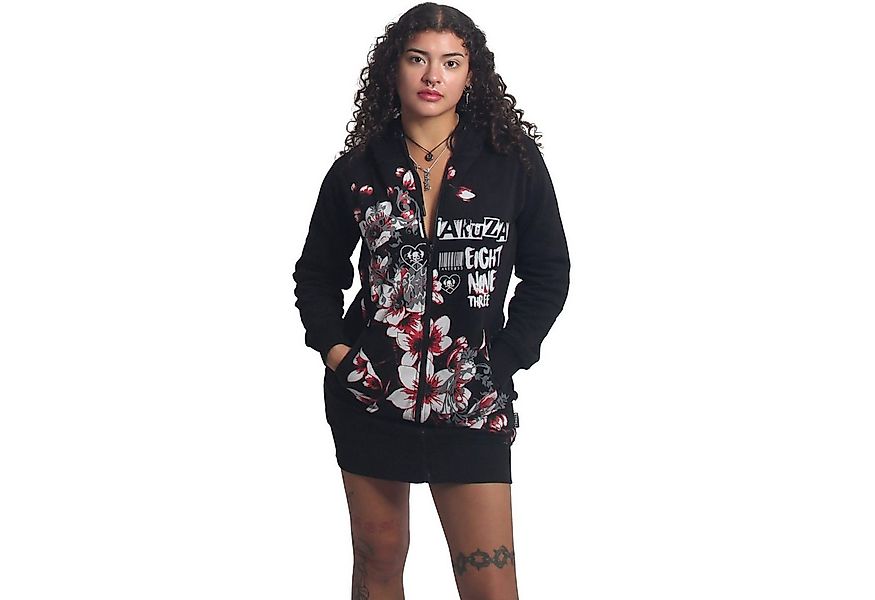 YAKUZA Kapuzensweatjacke Hanami mit lässigen, langen Schnitt günstig online kaufen