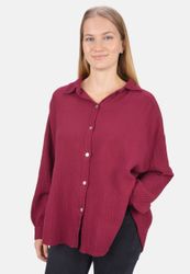 Seasons of April Hemdbluse Oversized Musselinbluse günstig online kaufen