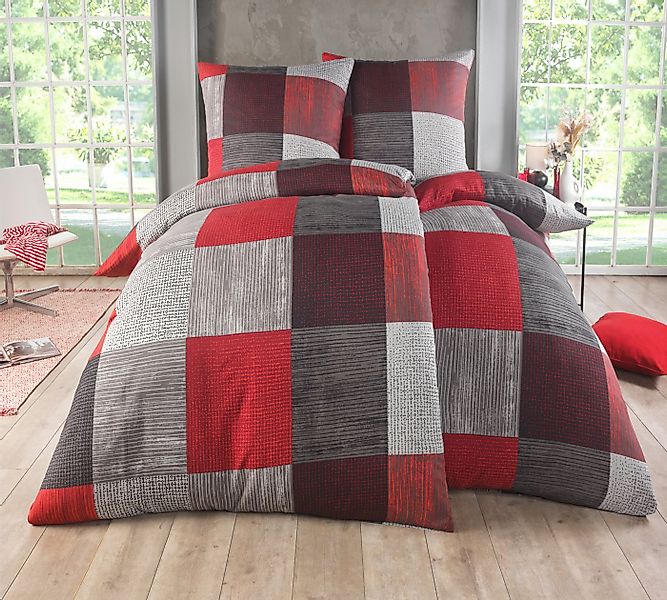 Kuscheli Bettwäsche 2x 135x200 + 2x 80x80 cm atmungsaktiver Bettbezug, mode günstig online kaufen