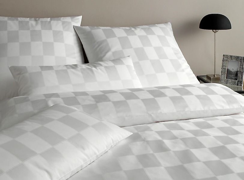 Elegante Bettwäsche "Courage" 2 tlg. im modernen Karodesign günstig online kaufen