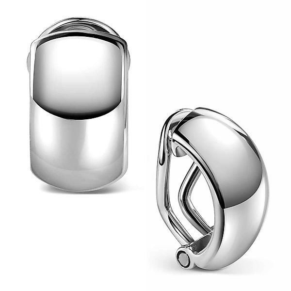 Materia Paar Ohrclips Damen Silber Hochglanz günstig online kaufen