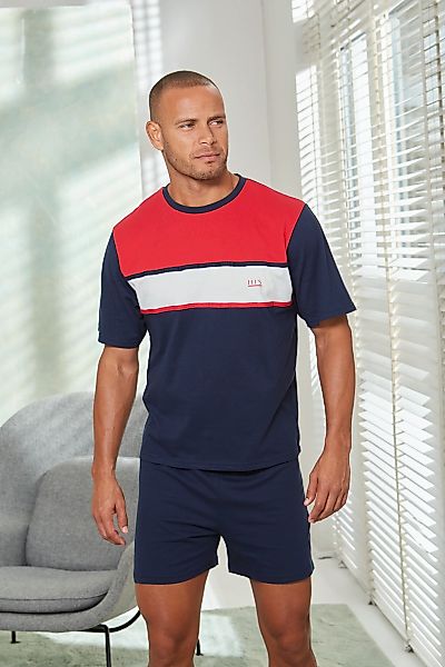 H.I.S Pyjama, (2 tlg., 1 Stück), Schlafanzug mit breitem Streifen günstig online kaufen
