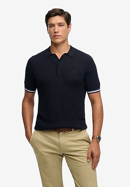 Superdry Poloshirt KNITTED TEXTURE S/S POLO Baumwolle, relaxed fit günstig online kaufen
