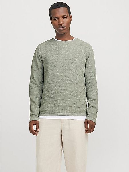 Jack & Jones Rundhalspullover JJEGEORGE KNIT CREW NECK NOOS mit Strick Opti günstig online kaufen