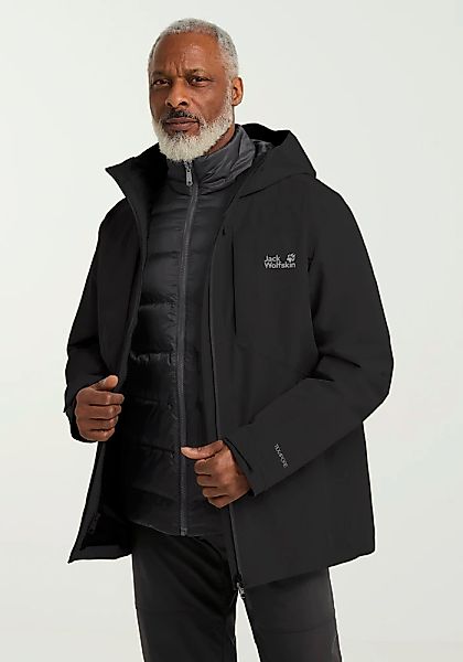 Jack Wolfskin 3-in-1-Funktionsjacke "ICECAPE 3IN1 DOWN JKT M RDS" mitKapuze günstig online kaufen
