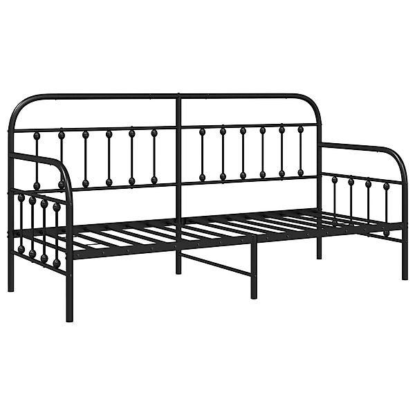 vidaXL Bett Tagesbett Schwarz 75x190 cm günstig online kaufen