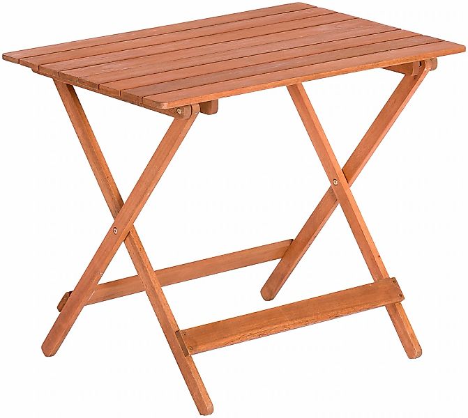 Merxx Klapptisch Rechteckig Braun 90 cm x 60 cm günstig online kaufen
