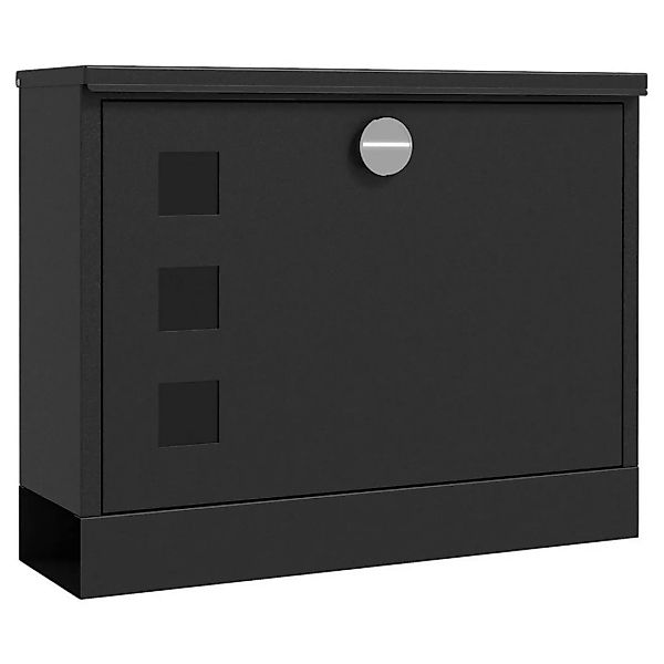 HOMCOM Briefkasten schwarz B/H/L: ca. 11,5x36,5x29 cm günstig online kaufen