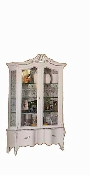 JVmoebel Vitrine Showcase Italienische Wohnzimmermöbel Vitrine Weißes Glas günstig online kaufen