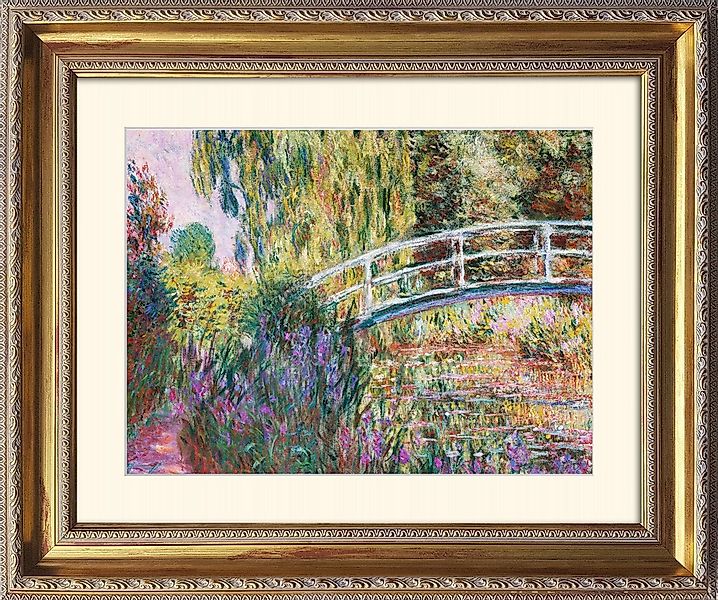 artissimo Bild mit Rahmen Monet Bild mit Barock-Rahmen / Poster gerahmt 63x günstig online kaufen