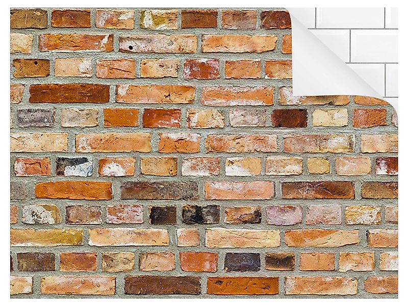 Bilderdepot24 Küchenrückwand rot dekor 3D-Optik Muster günstig online kaufen