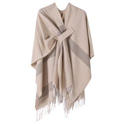 Refttenw Poncho Warm Elegant Poncho,Warmer Umhang,Mit günstig online kaufen