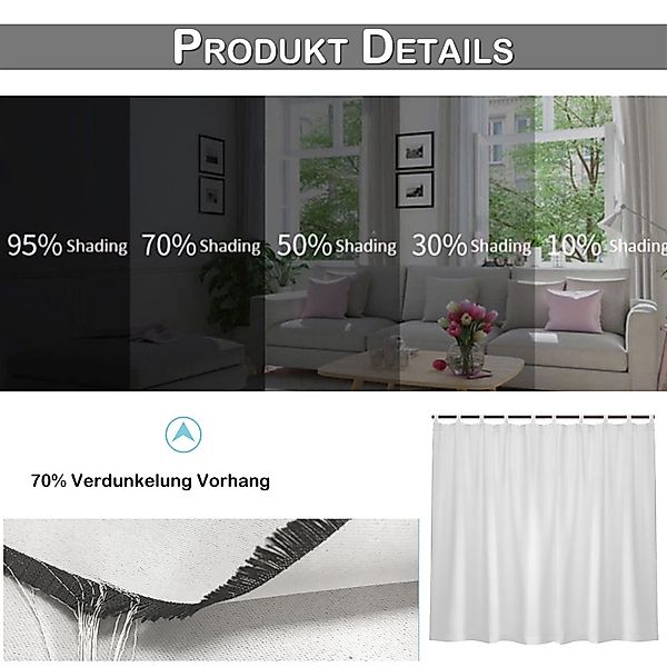 Qelus Vorhang Outdoor Vorhänge Wasserdicht Sonnenschutz günstig online kaufen