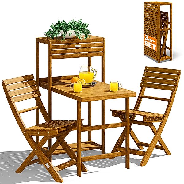 Casaria Balkonset, 2 Personen Wetterfest Klappbar günstig online kaufen