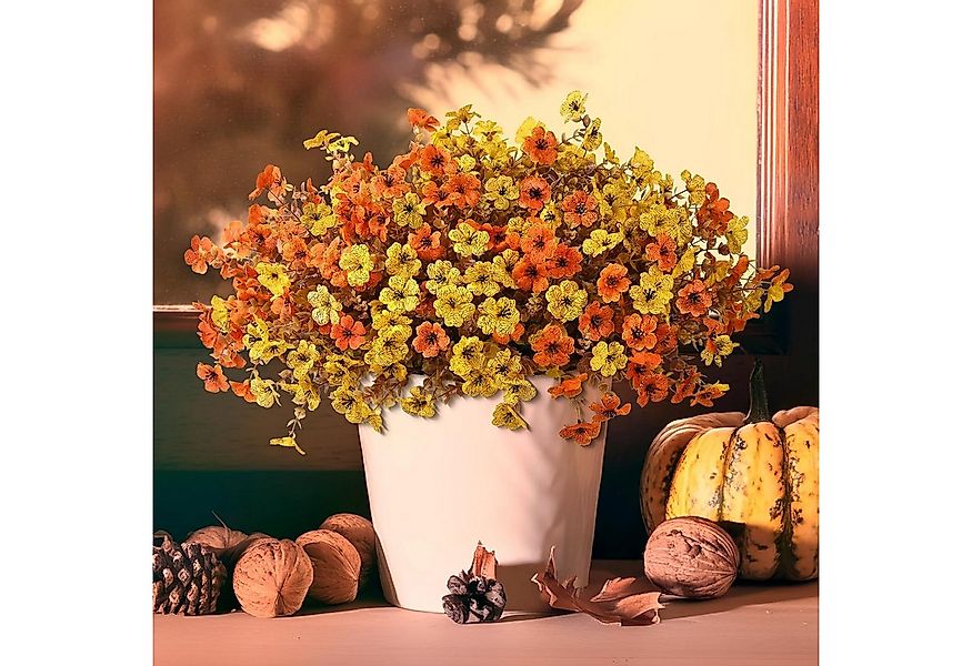 Kunstblumenstrauß 6 Bündel Künstliche Herbstblumen für Draußen Autumn, Coon günstig online kaufen