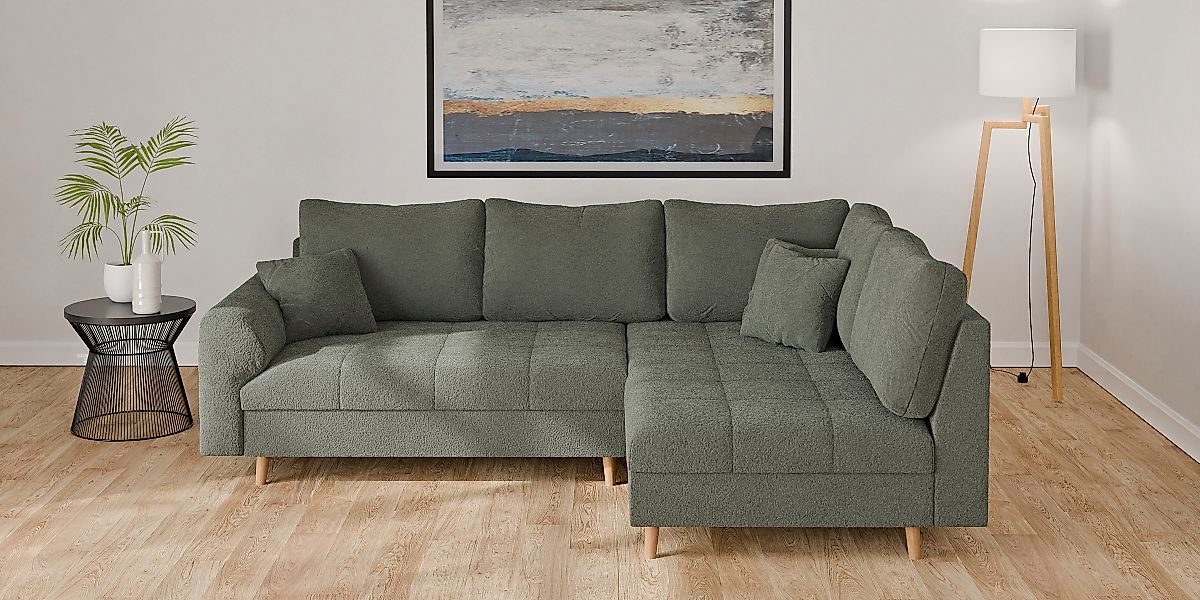 Home affaire Ecksofa »CHARRE L-Form mit Ottomane, Maße B/T/H: 231/161/81 cm günstig online kaufen