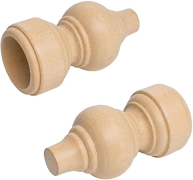 Liedeco Gardinenstangen-Endstück, Gardinen, (Set, 2-St), für günstig online kaufen