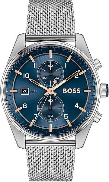 BOSS Chronograph SKYTRAVELLER 1514149, Quarzuhr, Herrenuhr, Armbanduhr, Sto günstig online kaufen